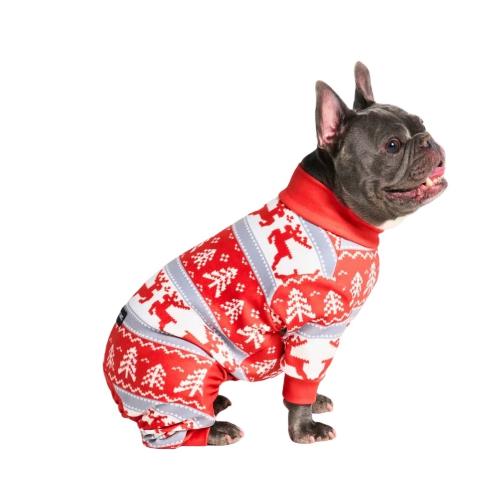 Spark Paws Dog Pajama Red White XL New With Tags